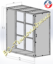 Блок БФА-3х3, внешние габариты